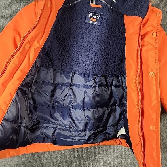 The Children’s Place Toddler Boys Jacket Hooded Faux Fur Trim Size 3t - Picture 4 of 6